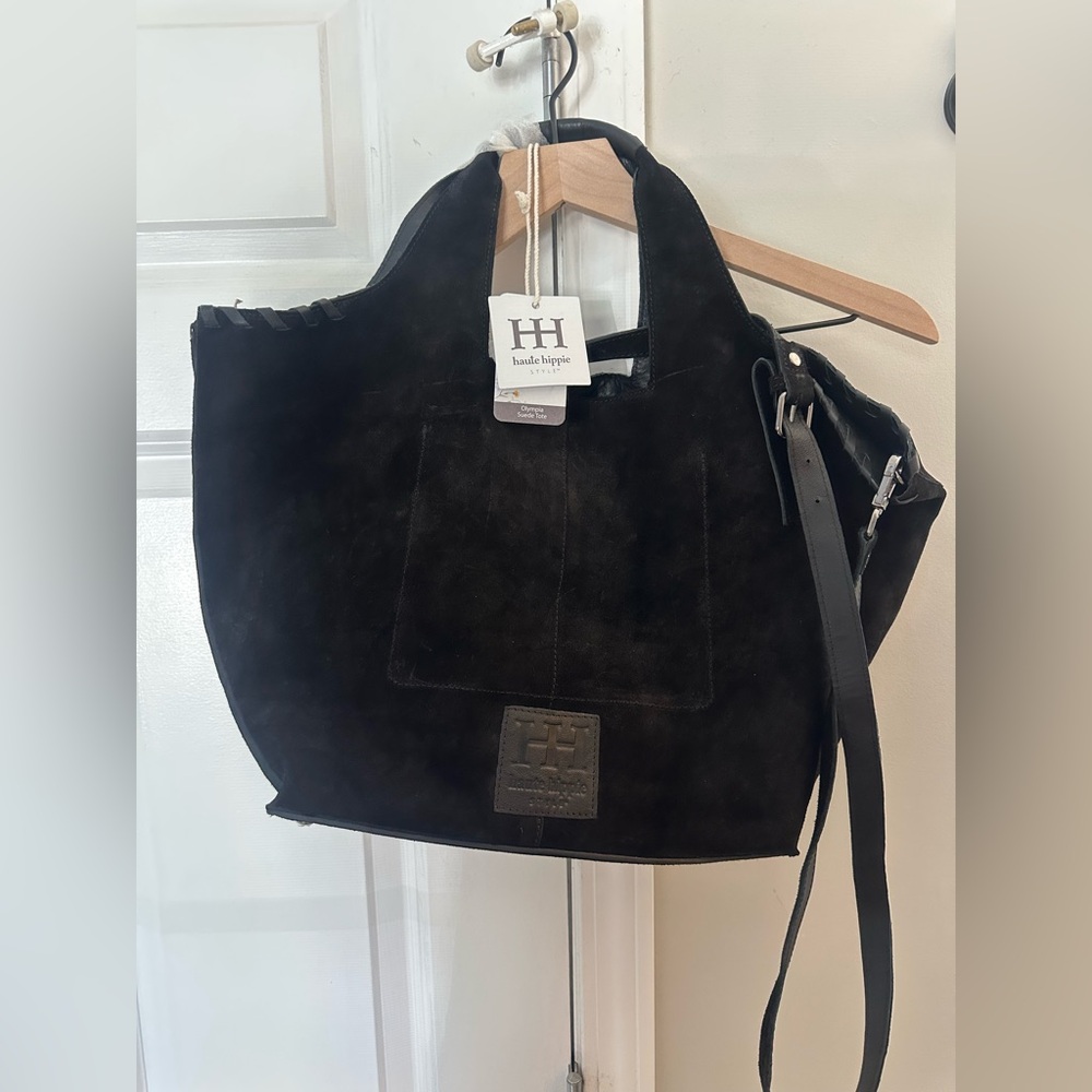 Haute hippie style suede purse NWT